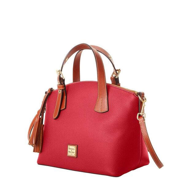 Dooney & Bourke Pebble Grain Trina Satchel - Red - Picture 2 of 4